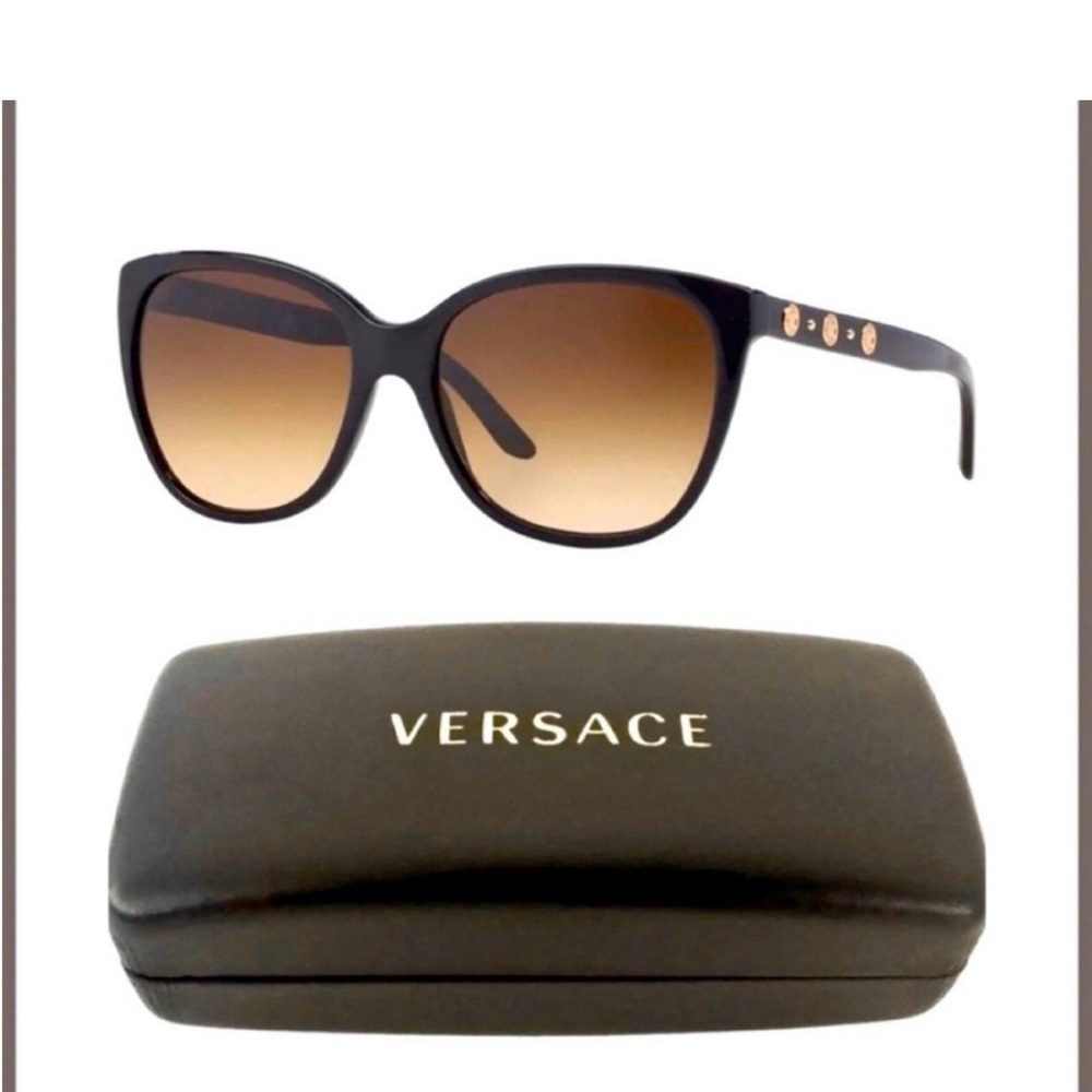 Authentic Versace Black Cat-Eye Sunglasses